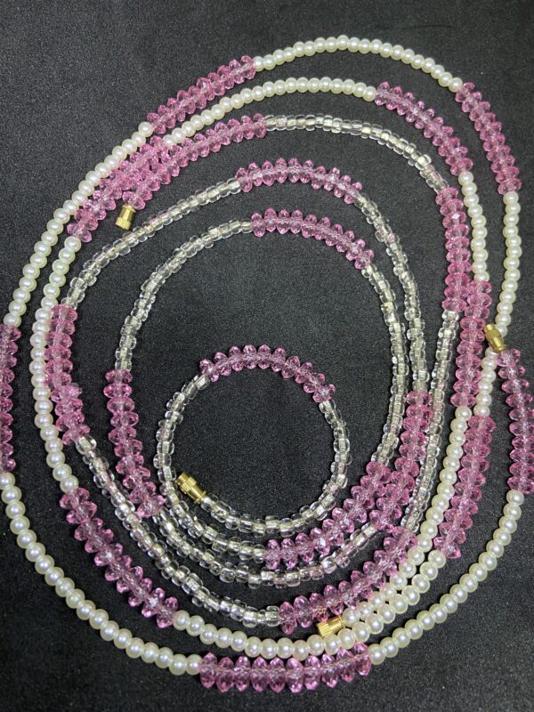 Rose Pearl Waist Beads